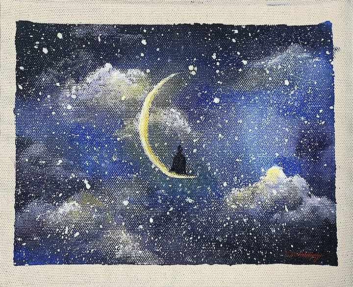 THE STOP OF THE WORLD SEEN FROM THE MOON