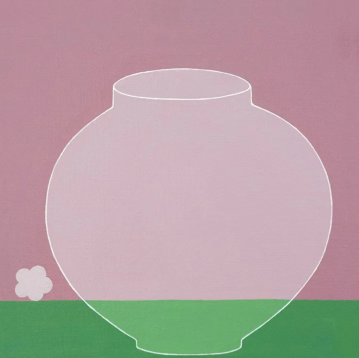 FLOWER AND MOON JAR