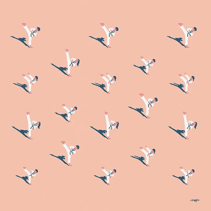 TAEKWONDO SIDE KICK PATTERN