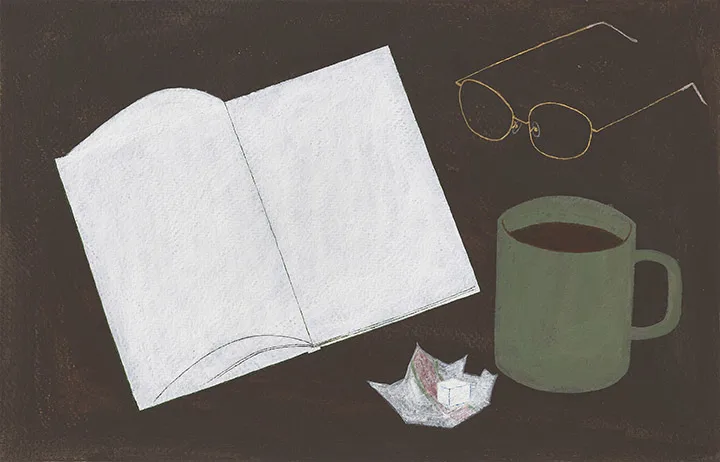 BOOK AND COFFEE