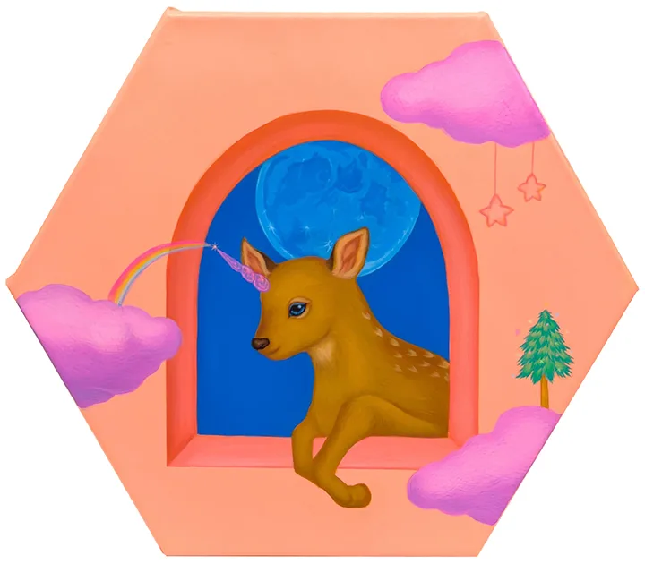 THE VISIT OF A DEER FAIRY