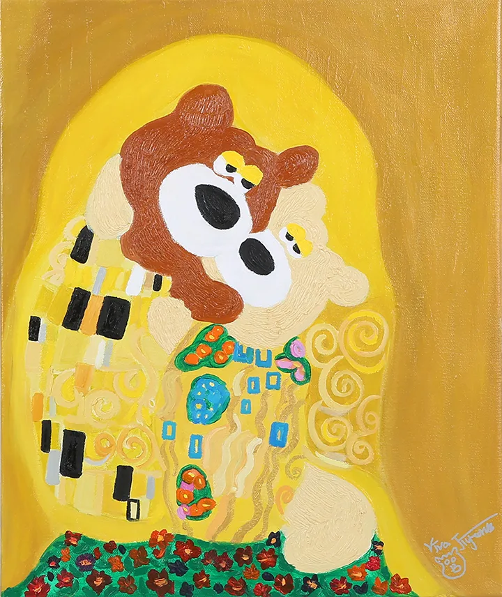 Klimt Kiss Parody- Kissing VivaB
