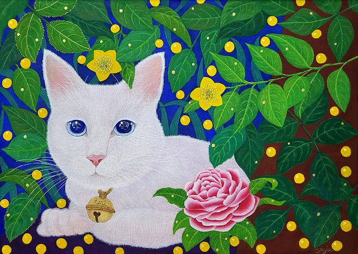Cats in the Forest_White Cat