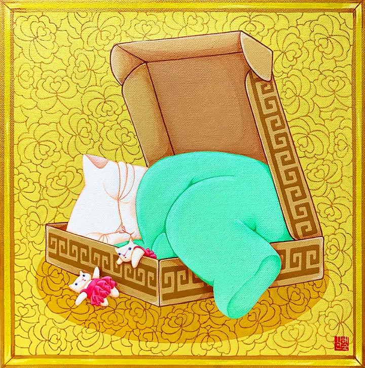 단상 고양이_낮잠