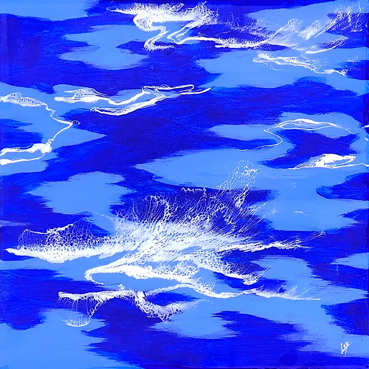 파란 물결 위로#02