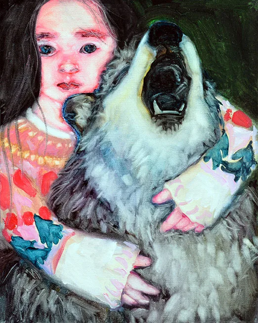 A WOLF AND A GIRL