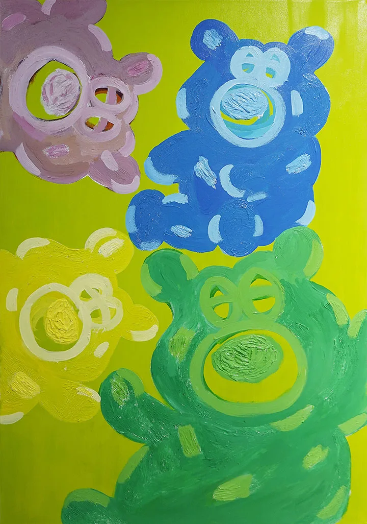 FALLEN BEARS -LIME
