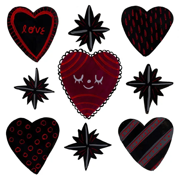 HAPPY VALENTINES (RED)