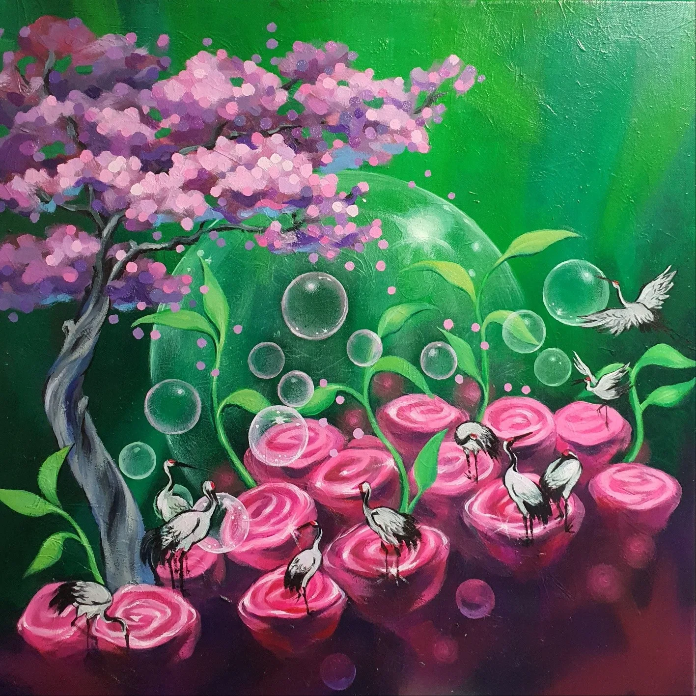 군학도-복사꽃 피던날
