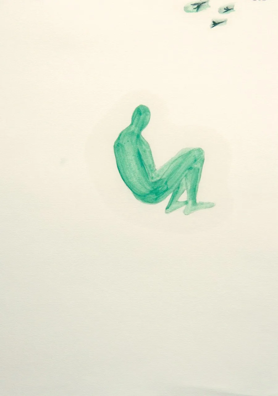 앉은 몸
