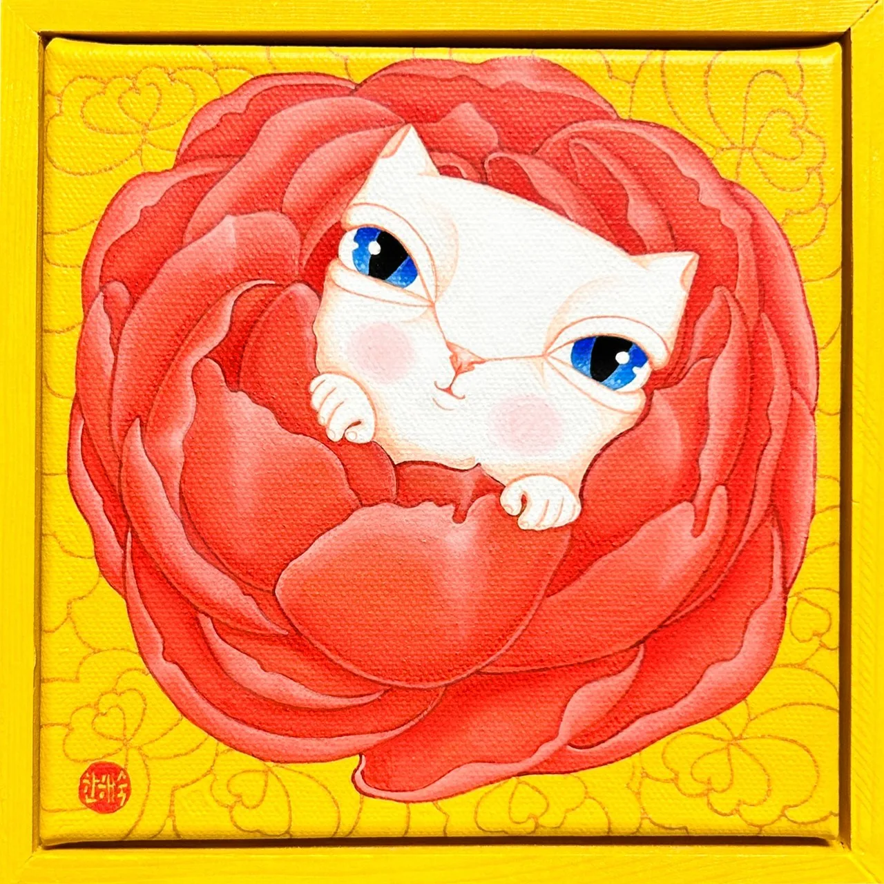 단상 고양이_꽃아이