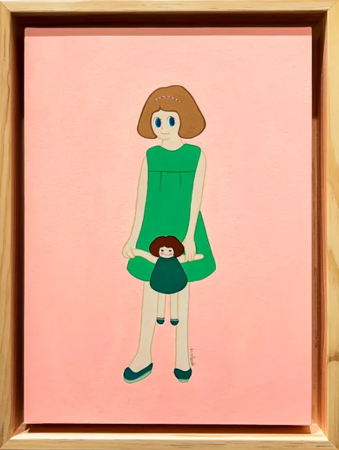 Lovely green girl