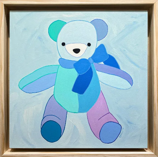 fluffy blue