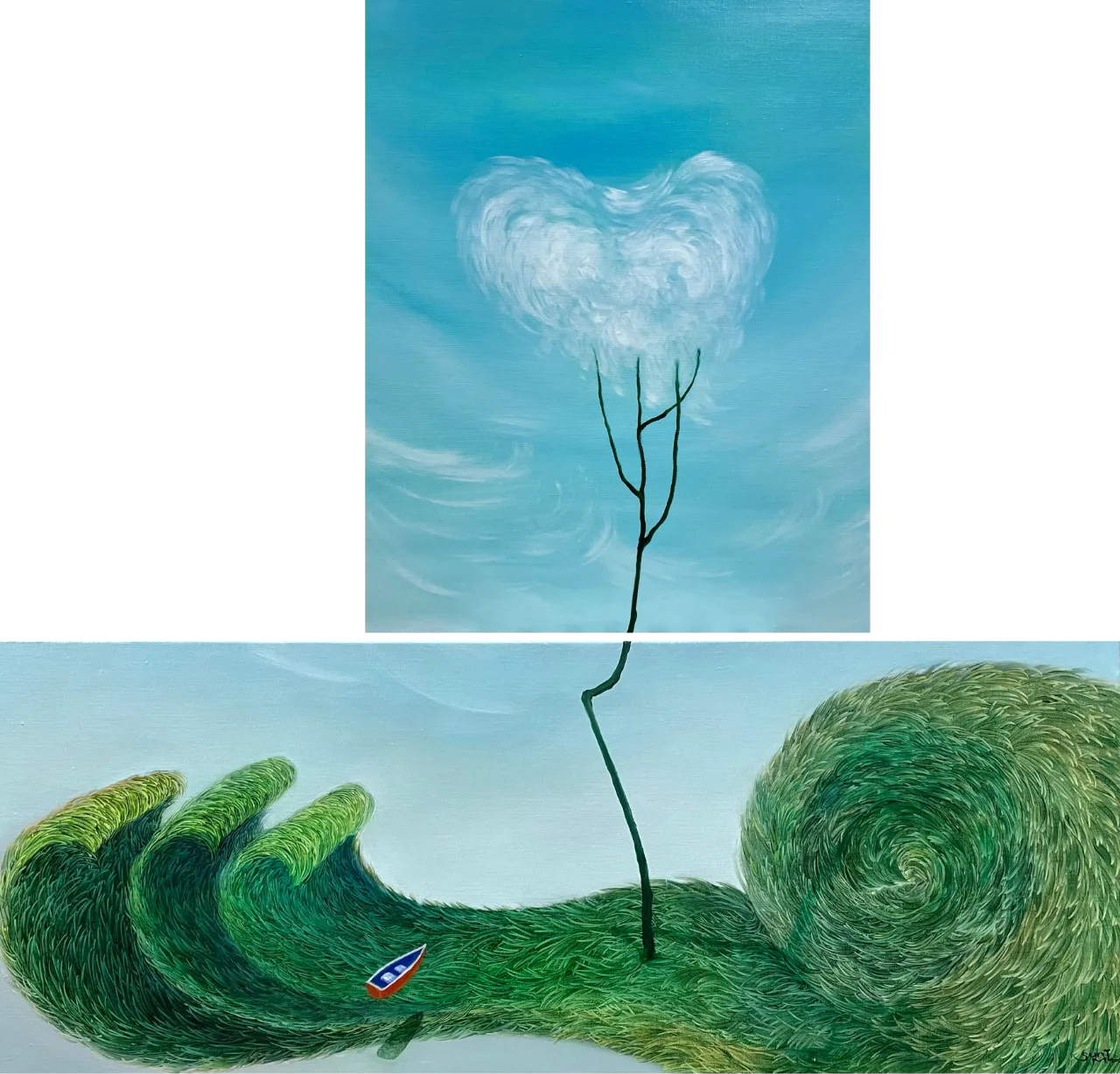 구름나무 No. 63_ 소망의 섬 (상,하) 
Cloud tree No.63_ island of hope