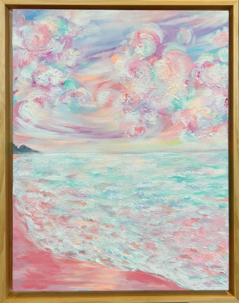 물 꽃 잔영