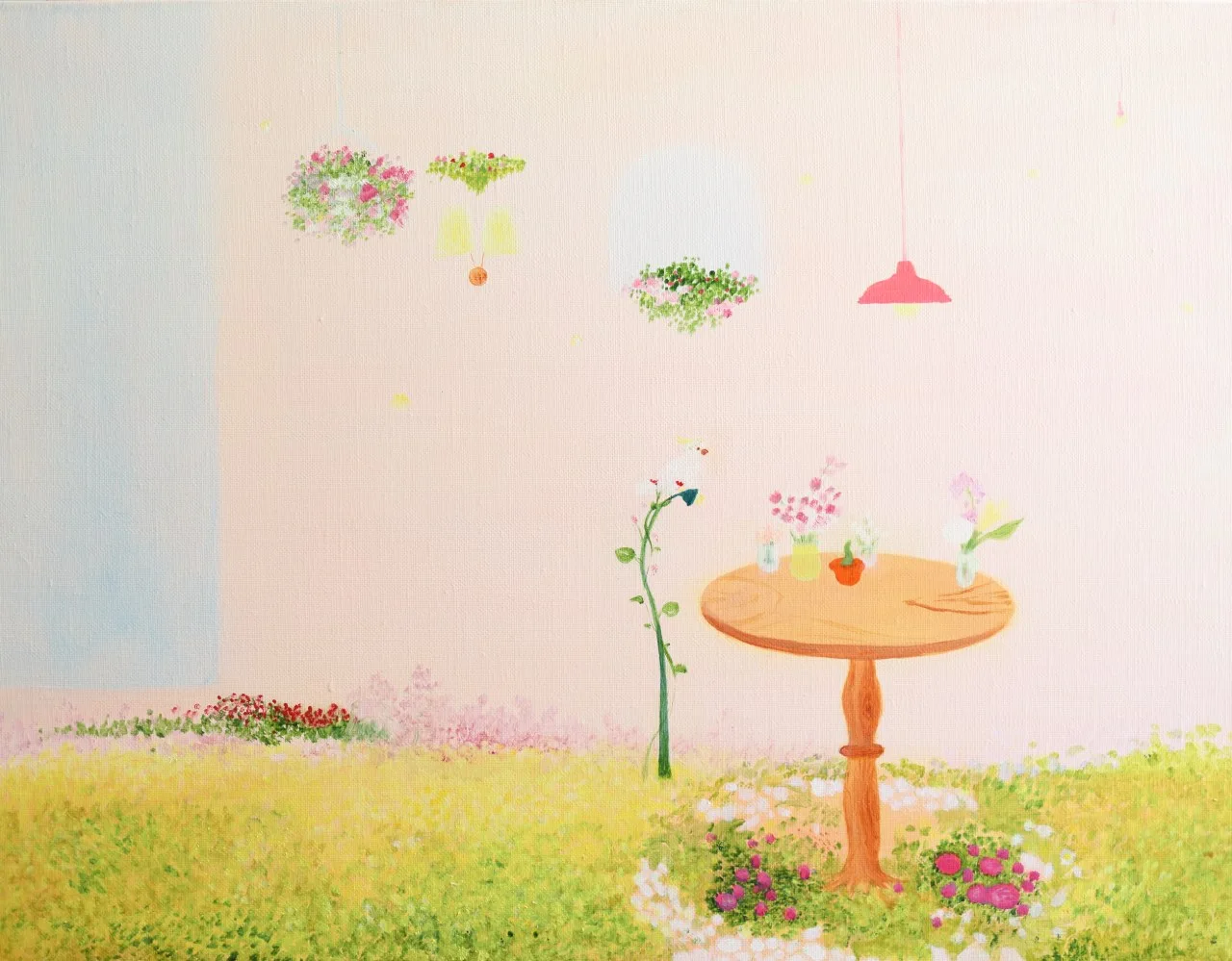 pink garden