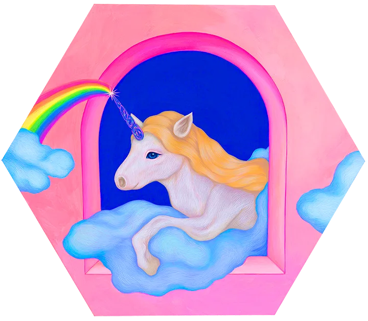 A UNICORN BY THE WINDOW