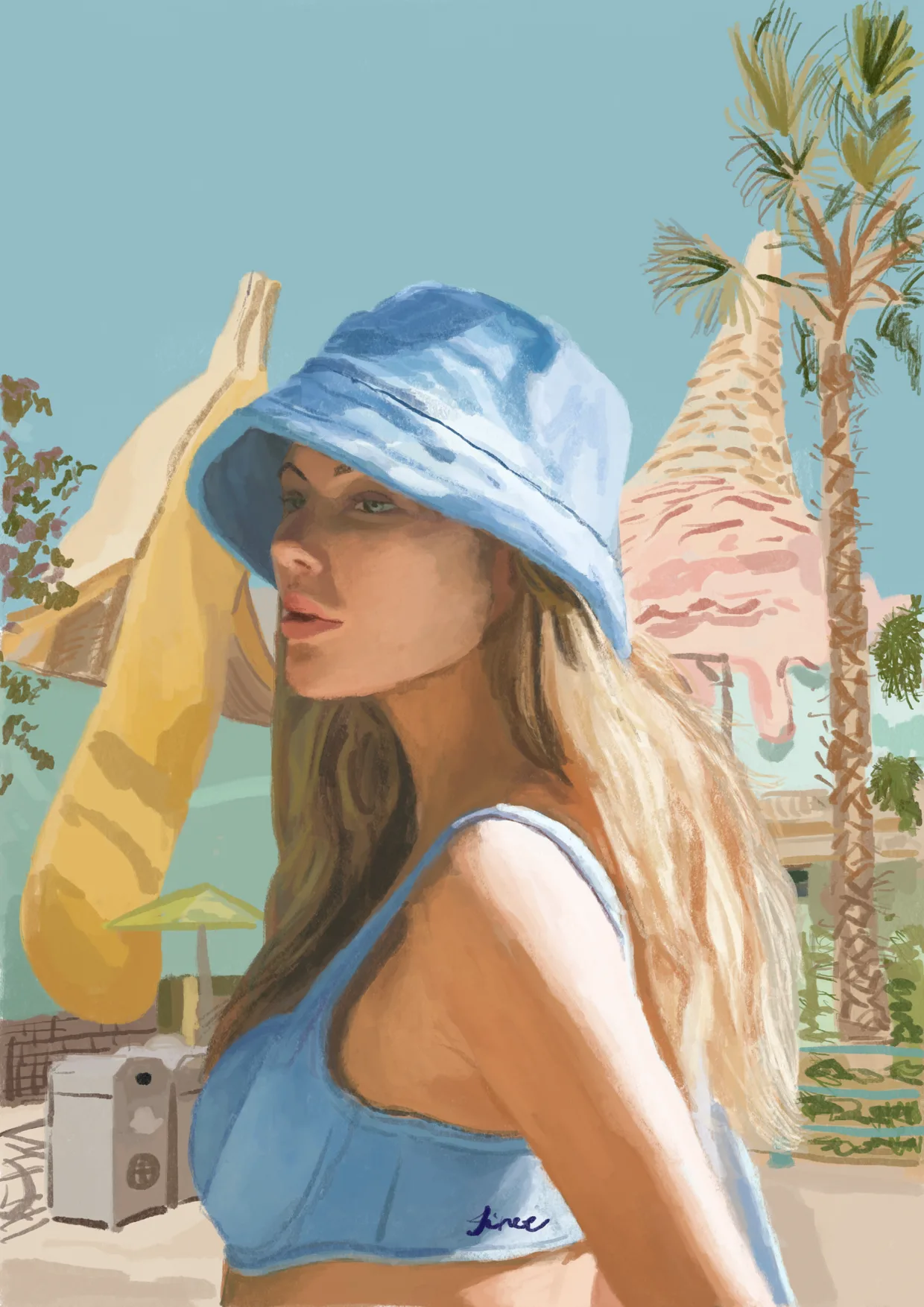 the girl in the Hawaii