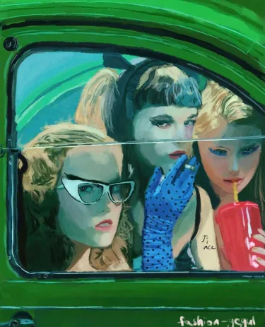 retro girls